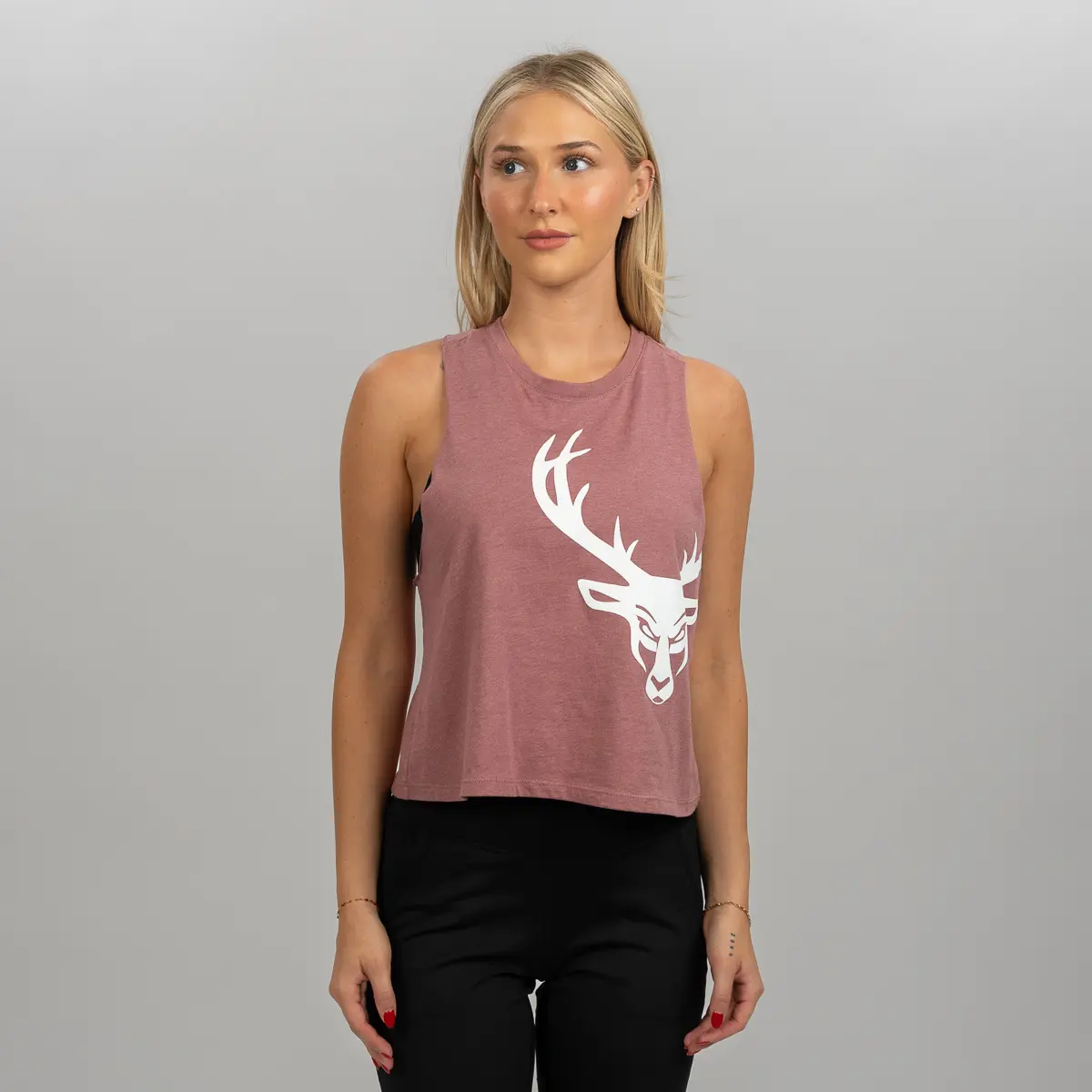 Common Need Boxing Cropped Muscle Tank White